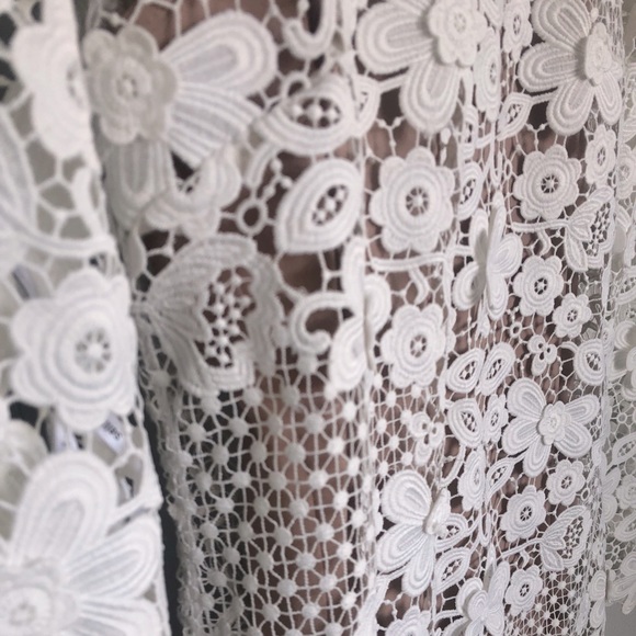 Selp-Portrait 3D Guipure mini dress US 6 - Picture 7 of 14